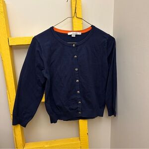 Boden Dark Blue cropped Cardigan